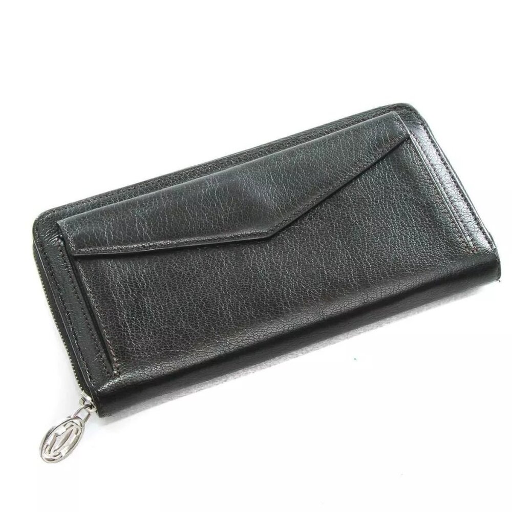 Authentic Must De Cartier black zippy wallet - Picture 6 of 12